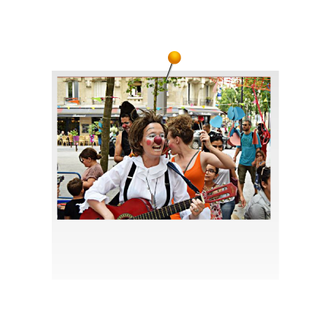 Street animation event polaroid